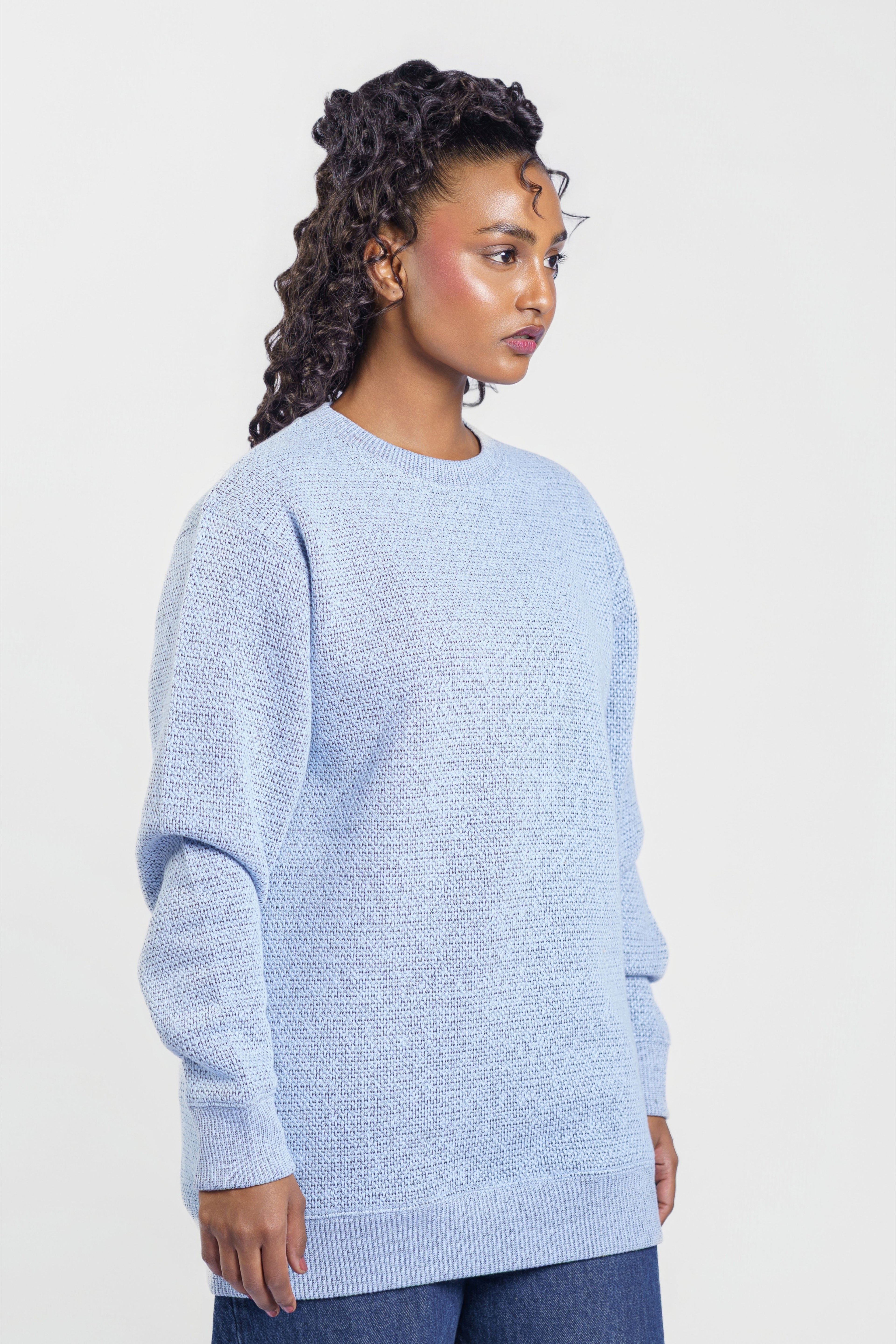 7000C - Unisex Peppercorn Crewneck