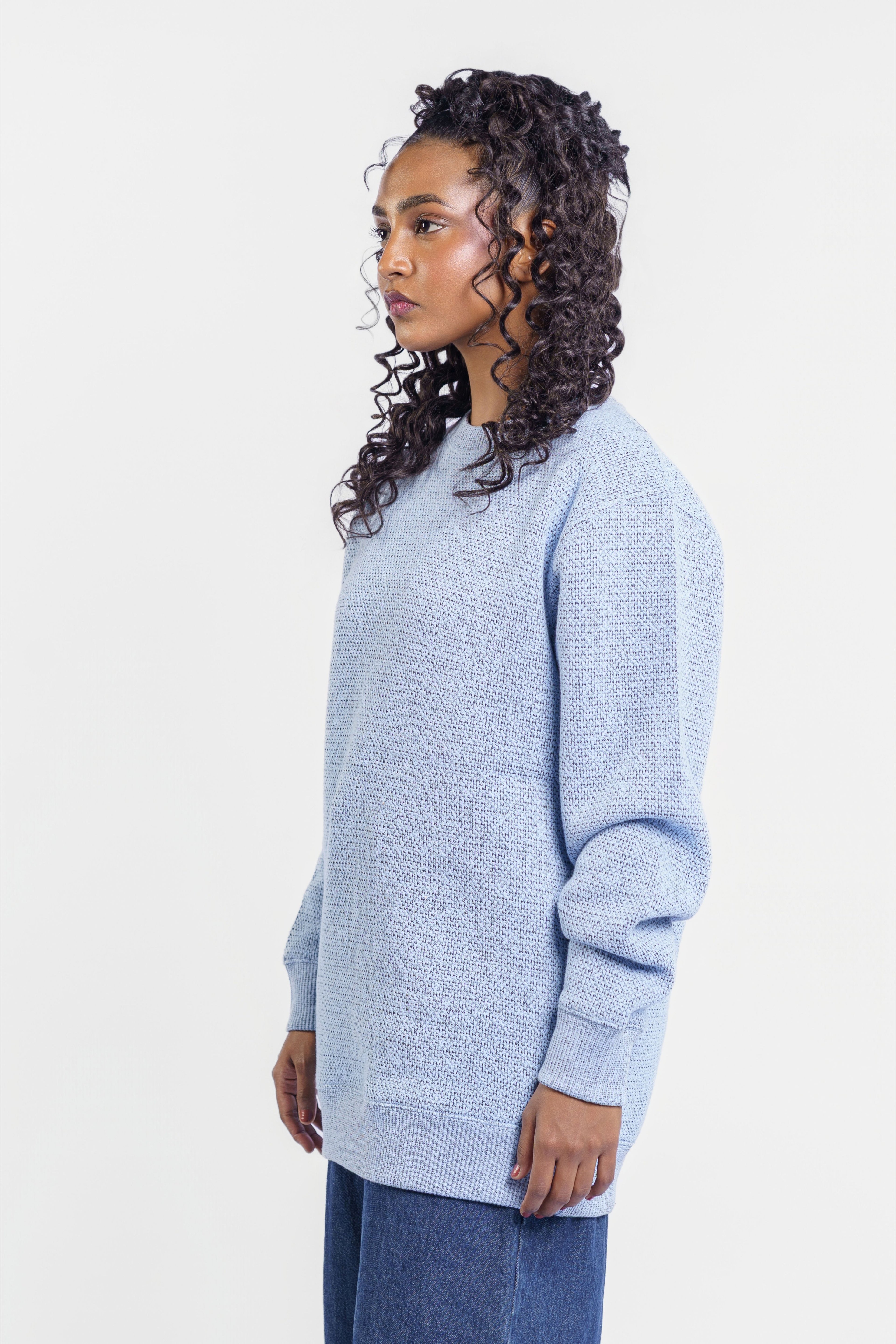 7000C - Unisex Peppercorn Crewneck