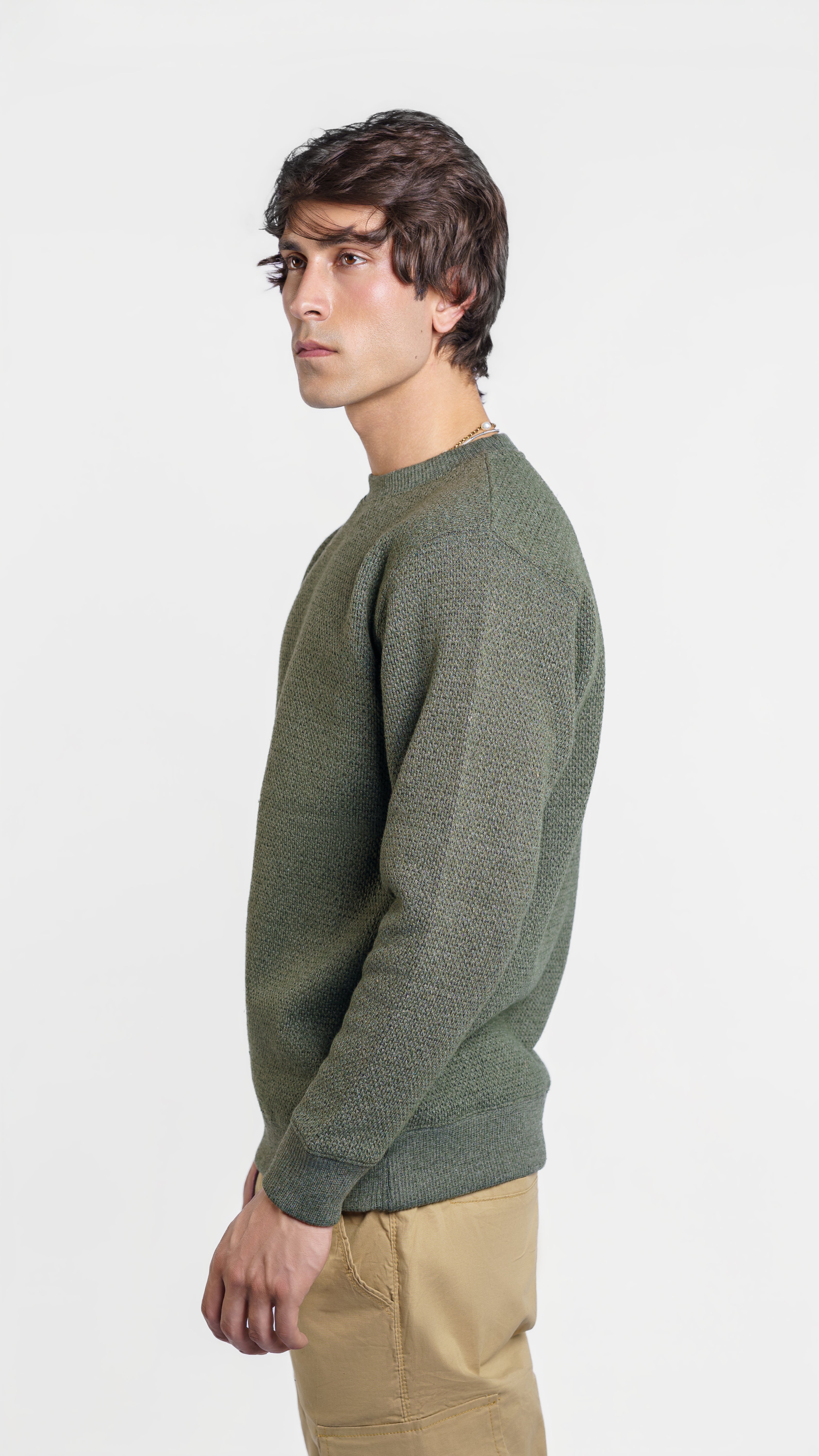 7000C - Unisex Peppercorn Crewneck