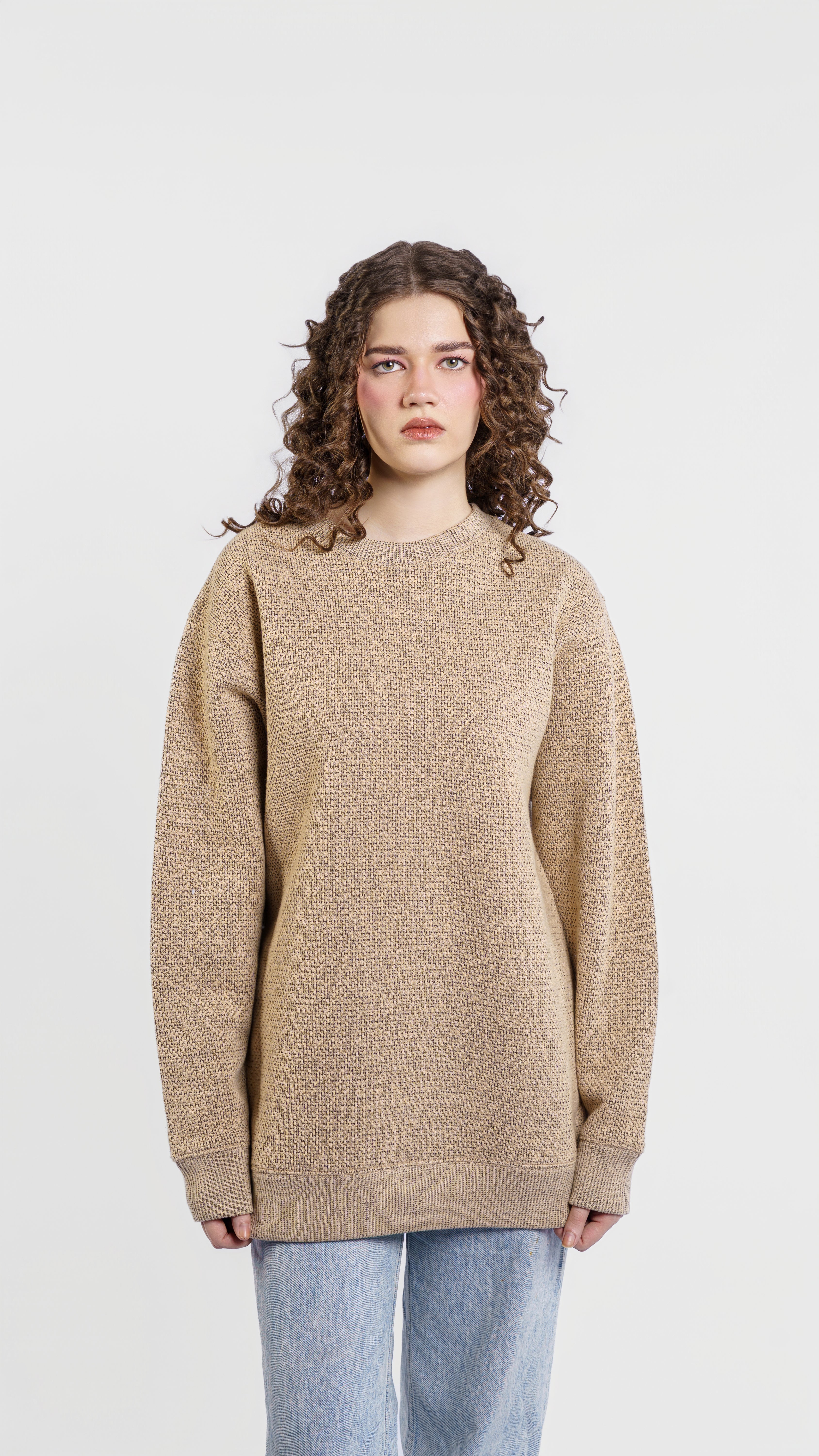 7000C - Unisex Peppercorn Crewneck